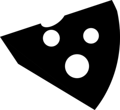 Piece Of Cheese Tracing Svg Vector, Free Vectors File